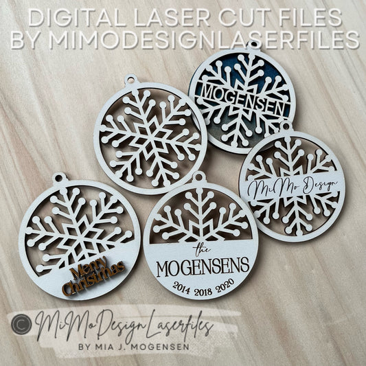 FREE FILE Christmas Snowflake Ornaments Bundle