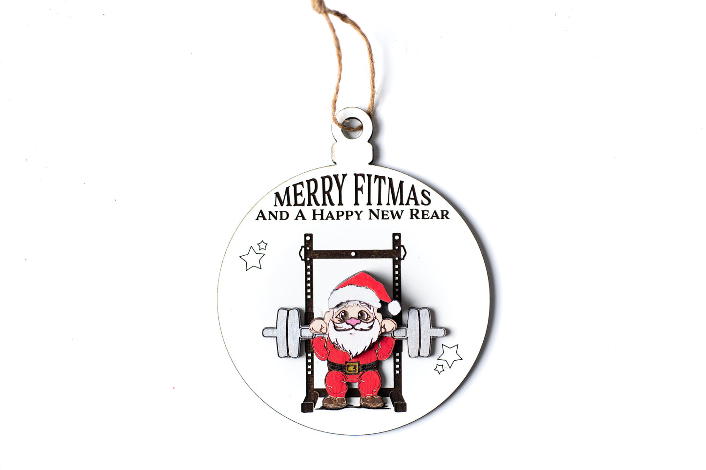 Laser Cut Digital File, Funny Gym Christmas Ornaments SVG, PNG, Glowforge, Fitness, Gifts for Gym Rats, Weight Training SVG, Fitmas, Fitness