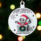 Laser Cut Digital File / Halloween Themed Christmas Ornament SVG, PNG / Glowforge / Pun / Skeleton Santa / Christmas Ghost / Funny