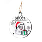 Laser Cut Digital File / Halloween Themed Christmas Ornament SVG, PNG / Glowforge / Pun / Skeleton Santa / Christmas Ghost / Funny