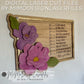 Motivational Framed Sign with 3D layered Magnolia Flowers - Painting Tutorial included