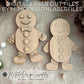 Laser Cut Jumping Jack Gingerbread Man SVG | Layered & Single Line DIY Paint Kit | Christmas Ornament | Commercial Use | Digital Download