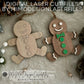 Laser Cut Jumping Jack Gingerbread Man SVG | Layered & Single Line DIY Paint Kit | Christmas Ornament | Commercial Use | Digital Download