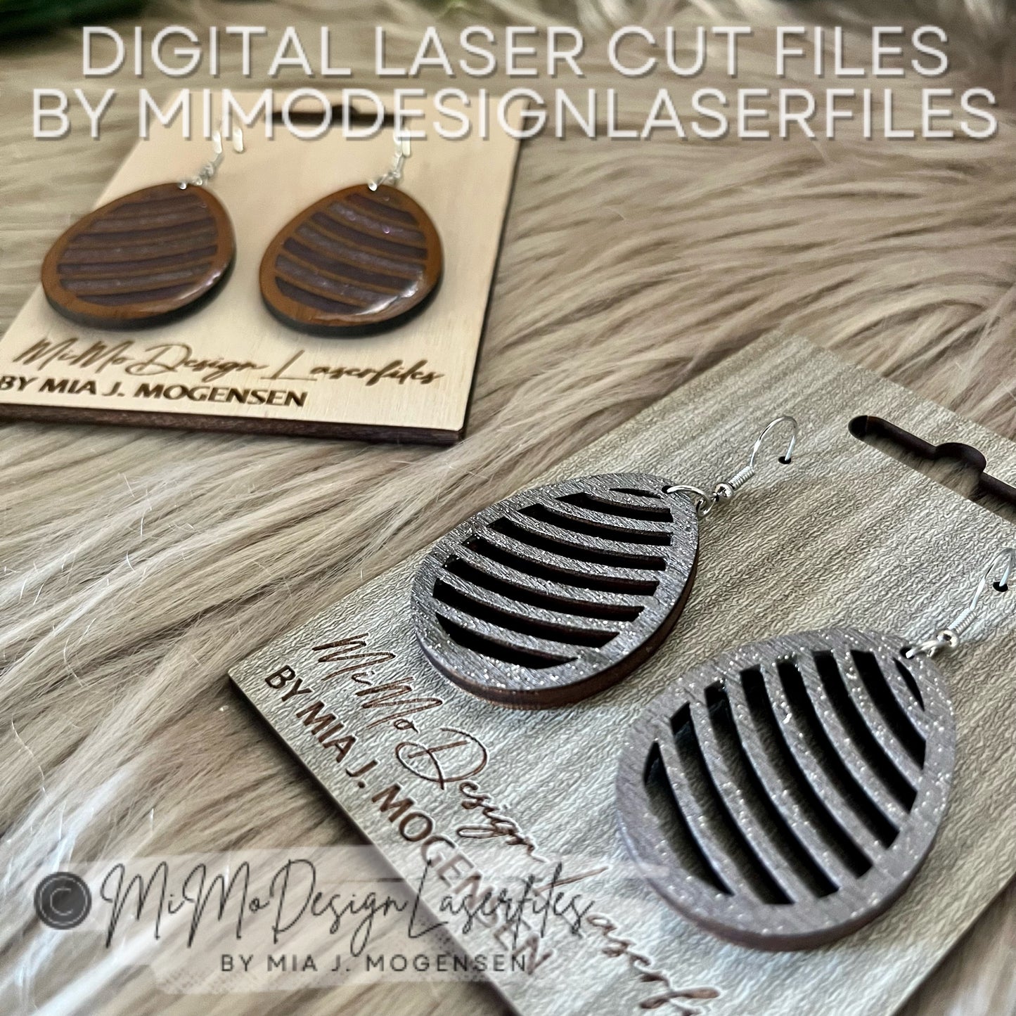 Easter Egg Earring SVG laser cut files with card, farmhouse pattern, versatile, easy to make