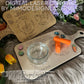 Cutting Board Shaped Easter Bunny Treat Trays - Scored & Engraved version, left/right handed, layered eggs + carrots