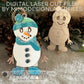 Snowman Jumping Jack Laser Cut SVG + DXF | Layered & Single Line DIY Paint Kit | Christmas Ornament | Commercial Use | Digital Download