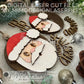 Santa 3D Christmas Ornaments 2 Variations