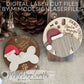 Dog & Dogbone Christmas Countdown Spinners, Ornament or Magnet - Counting from 25/24 Days, Scored or Engraved, Paw Lever