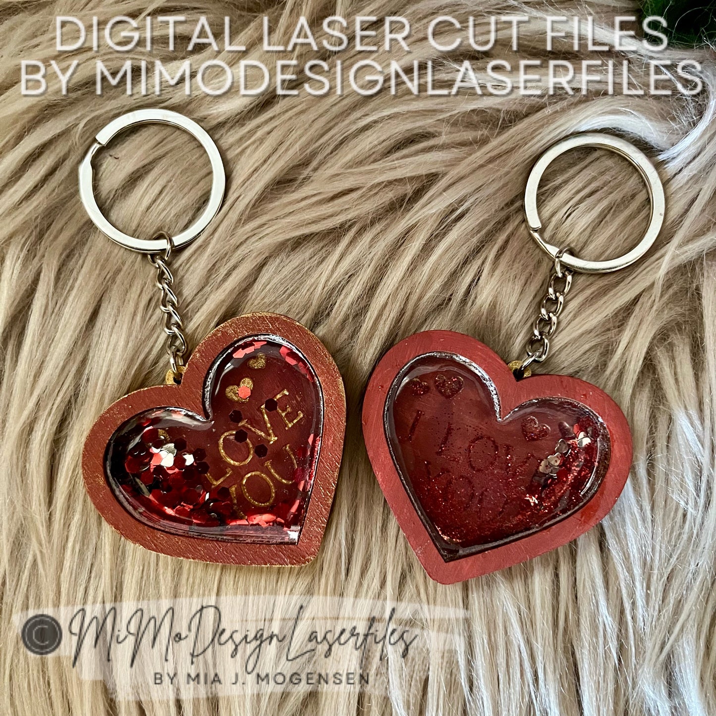 FREE FILE Valentine's Day Heart Shaped Shaker Keychain