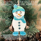 Snowman Jumping Jack Laser Cut SVG + DXF | Layered & Single Line DIY Paint Kit | Christmas Ornament | Commercial Use | Digital Download