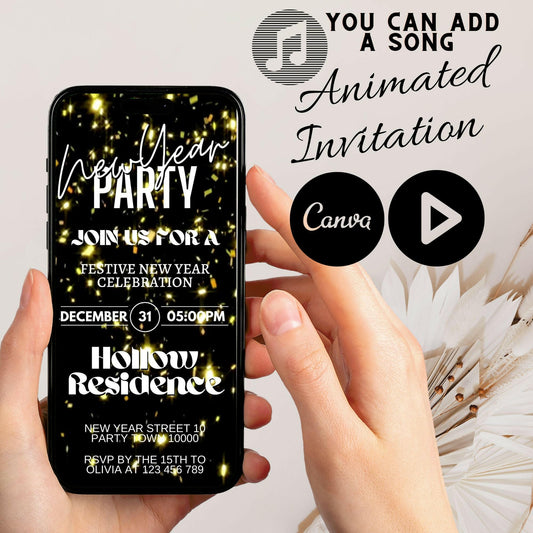 New Year Animated Invitations: Sparkle & Celebrate!