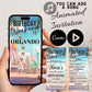 Animated Birthday Weekend Invitation and Itinerary Template - Orlando Theme Park Extravaganza