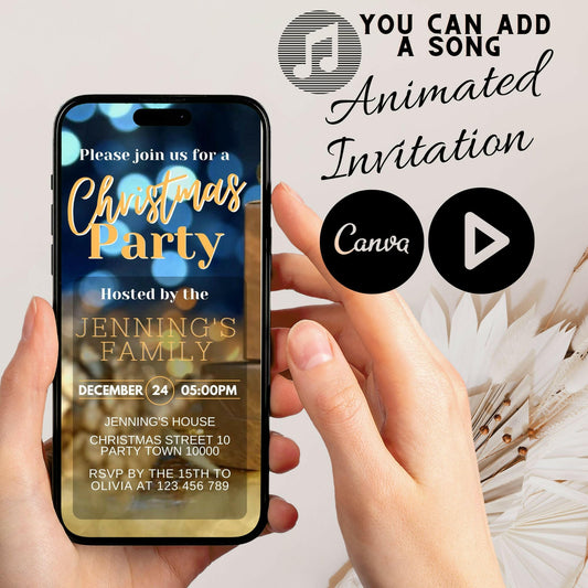 Let's Jingle & Mingle: Animated Christmas Party Invite!