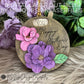 Mother's Day Affirmation Tag/Ornament or Magnet Spinner with 3D layered Magnolias & Mom / Mum Options