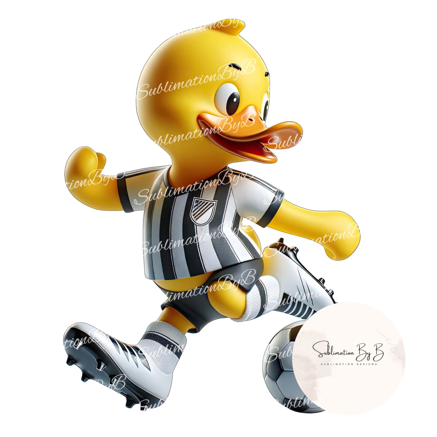 Football Soccer Duck Sublimation Design - Score Big on Your Cruising Adventures!