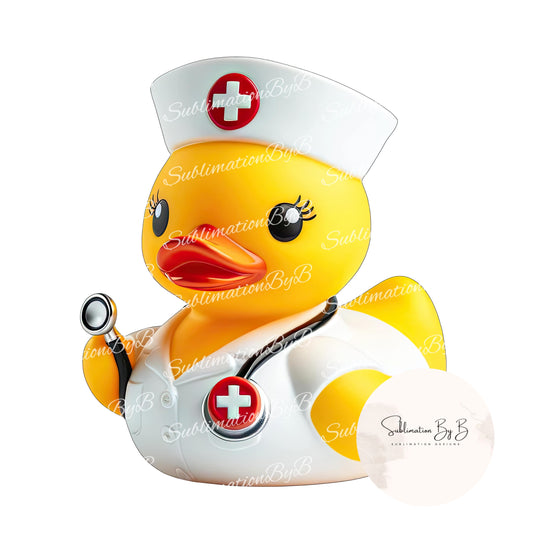 Nurse Duck Sublimation Design - Care for Your Cruising Adventures!