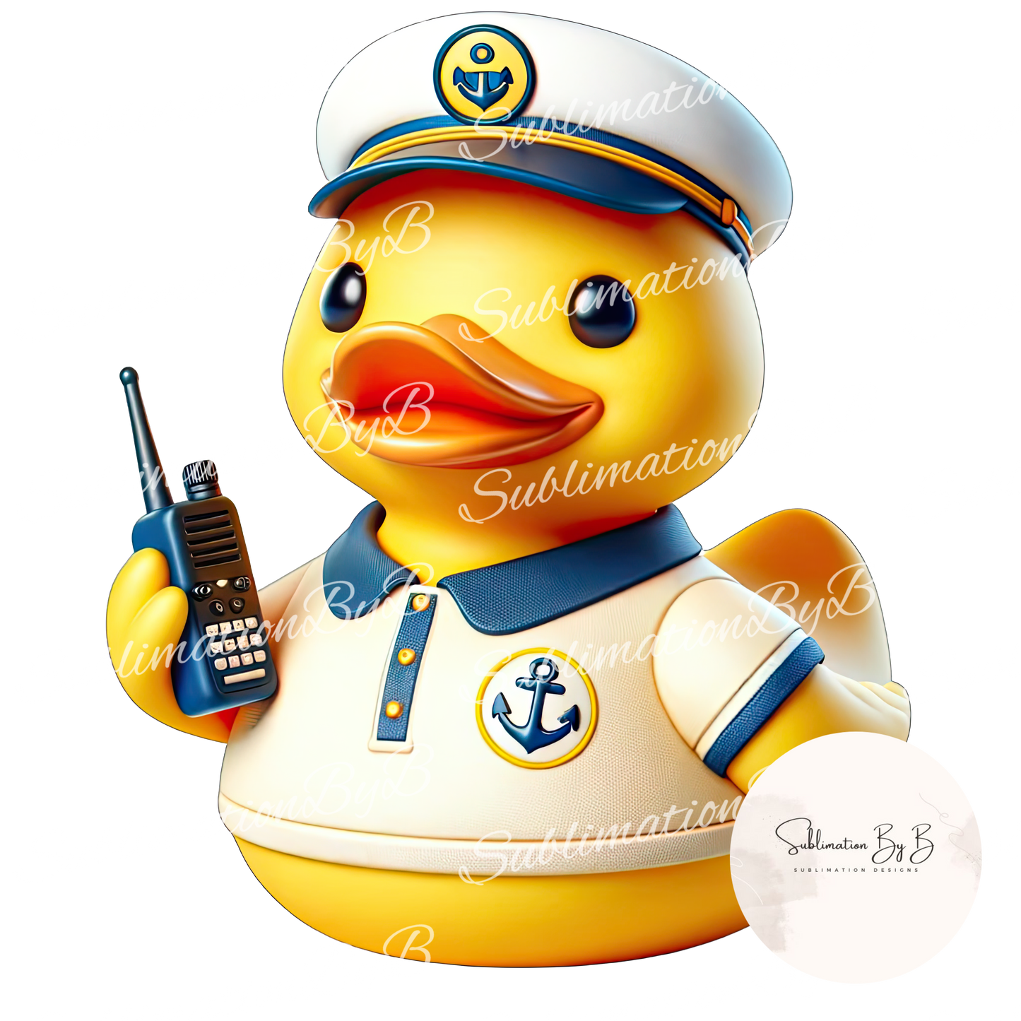 Cruise Director Duck Sublimation Design - Fun Duck Artwork for Sublimation Printing