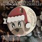 Christmas Puppy Dog Countdown Spinning Ornament / Magnet. Multi Layered & Single Layer for Painting