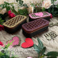 String Heart Valentines Chocolate Boxes with bottom statements / affirmations. 4 designs