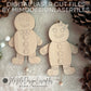 BUNDLE of Jumping Jack Gingerbread Man and Woman | Layered & Single Line DIY Paint Kit | Christmas Ornament | Digital Download Laser Cutting