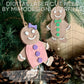 BUNDLE of Jumping Jack Gingerbread Man and Woman | Layered & Single Line DIY Paint Kit | Christmas Ornament | Digital Download Laser Cutting