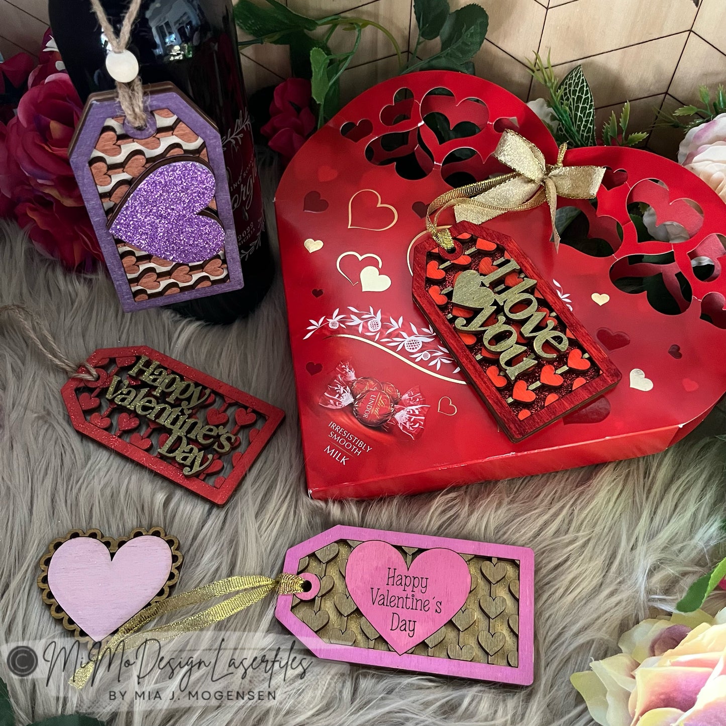 FREE FILE Valentine’s Day Gift Tags with String Hearts