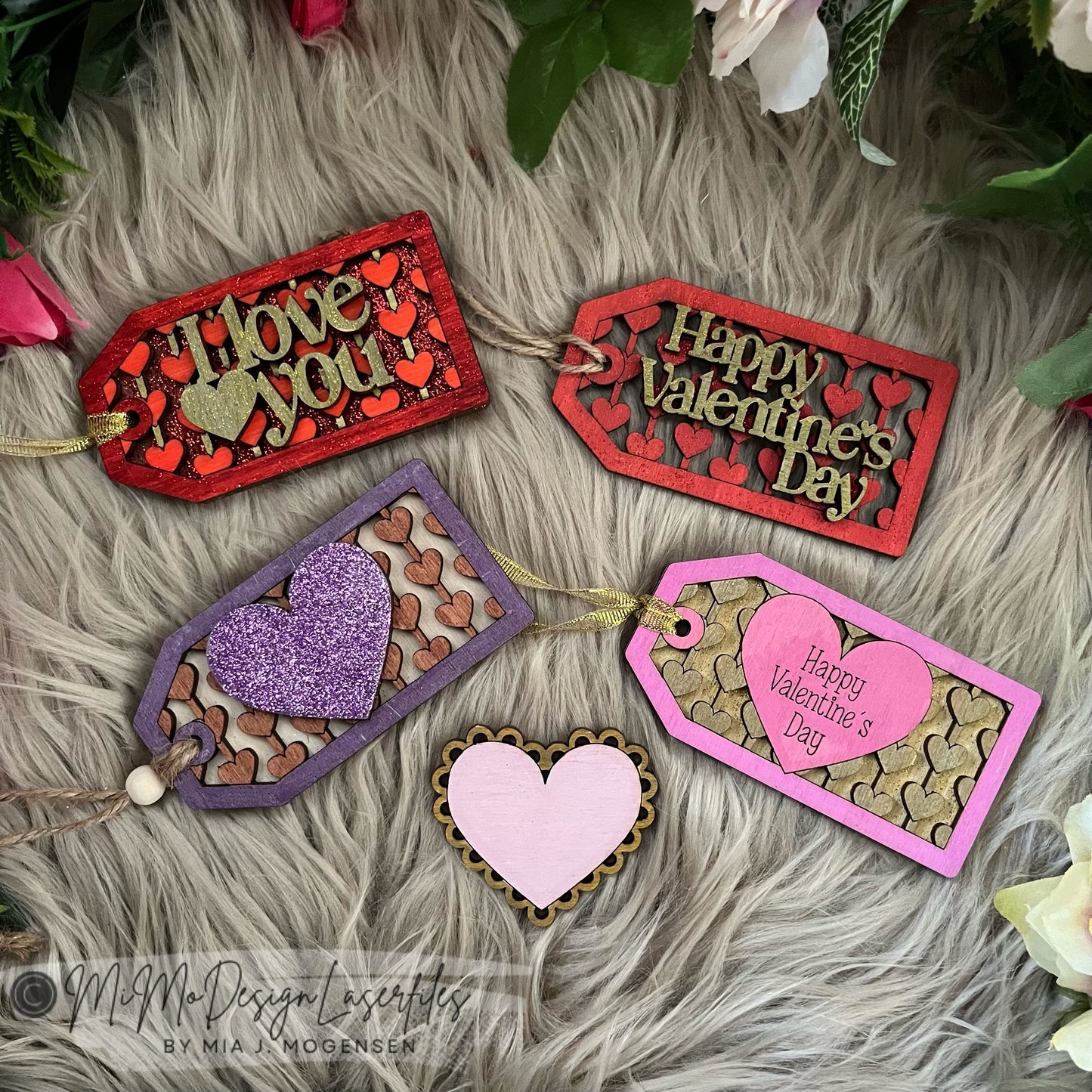 FREE FILE Valentine’s Day Gift Tags with String Hearts