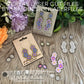 FREE FILE Daisy Flower Earrings Set - Hanging Studs, Hangers, Small Studs - Engraved & Scored Version