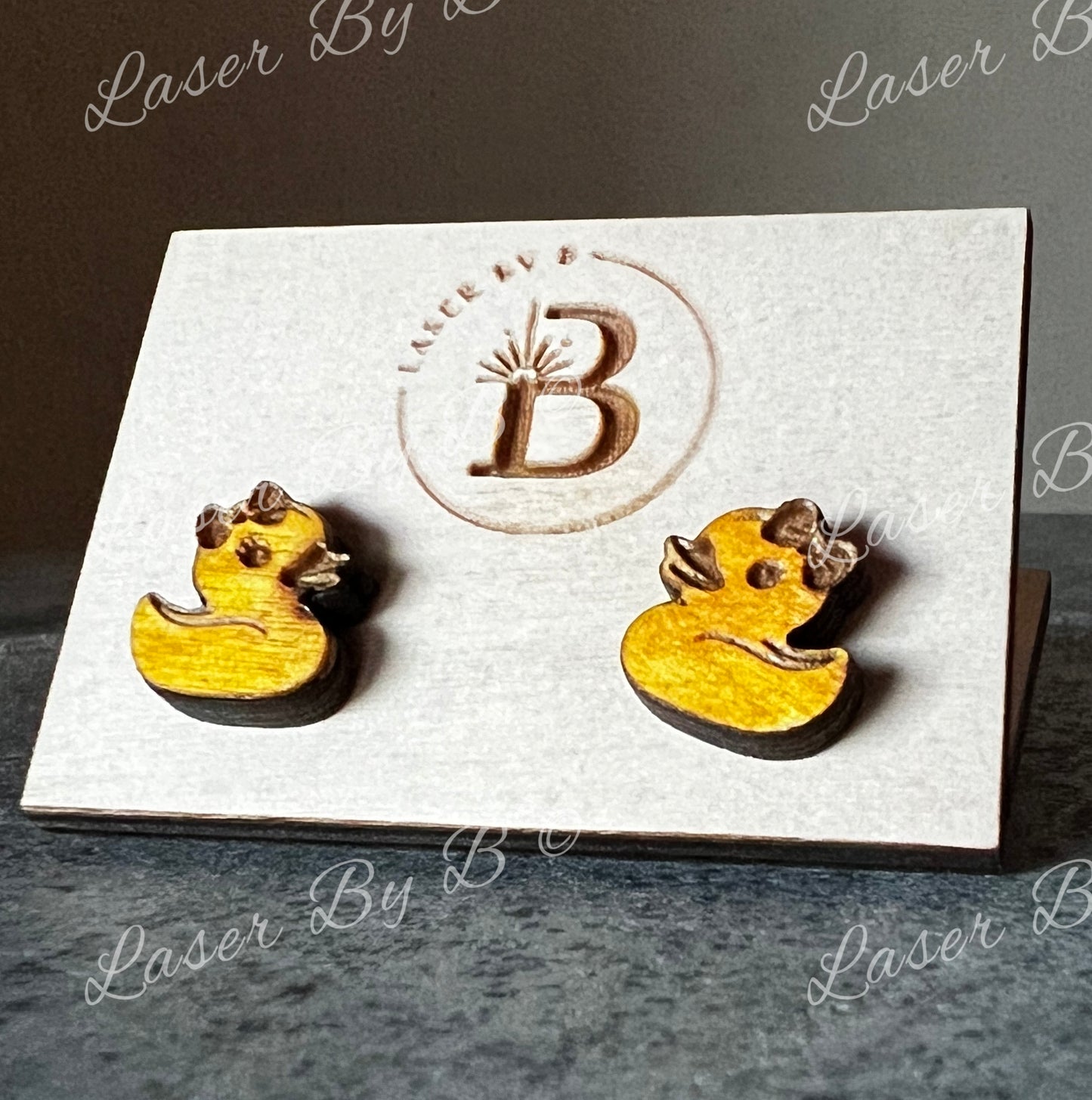 Cute Duck Stud Earrings Laser File - Perfect Scrap Buster for Cruising Duck Crafts