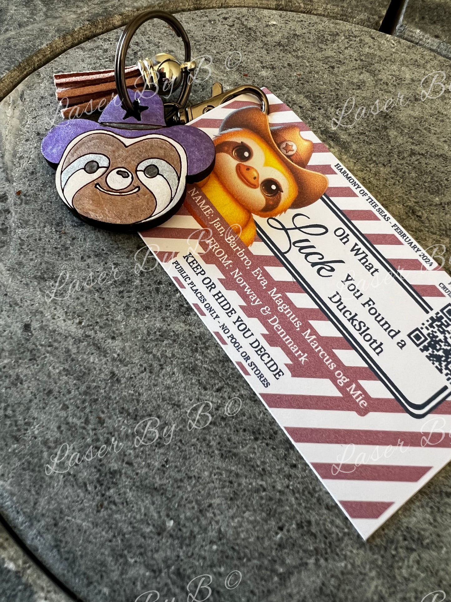 Laser Files AnimalsSloth Duck Laser File - Perfect for Keychains, Magnets, Door Signs, and More!