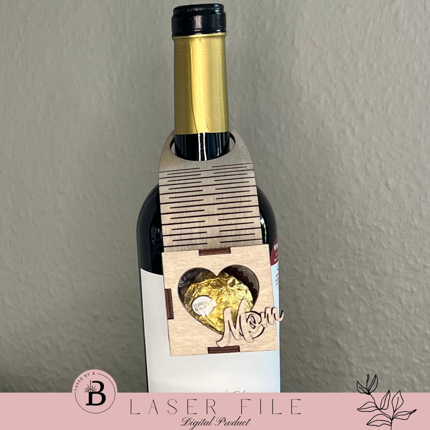 Mini Wine Gift Box Laser File - Personalize Your Presents with Style!