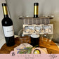 Wine Charcuterie & Gift Box with Wineglass Holder - Set of 2 Boxes - 4 Front Designs