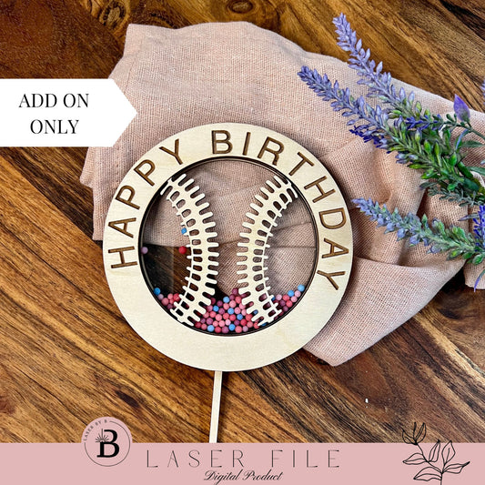 ADD ON -  Baseball Decoration Add-On for Interchangeable Celebration Collection - Base Sold Separately