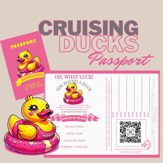 Poolside Majesty Duck Tag - Printable Queen Duck with Pool Ring - Elegant Rubber Duck Tag for Cruising - Custom Cruise Duck Identifier