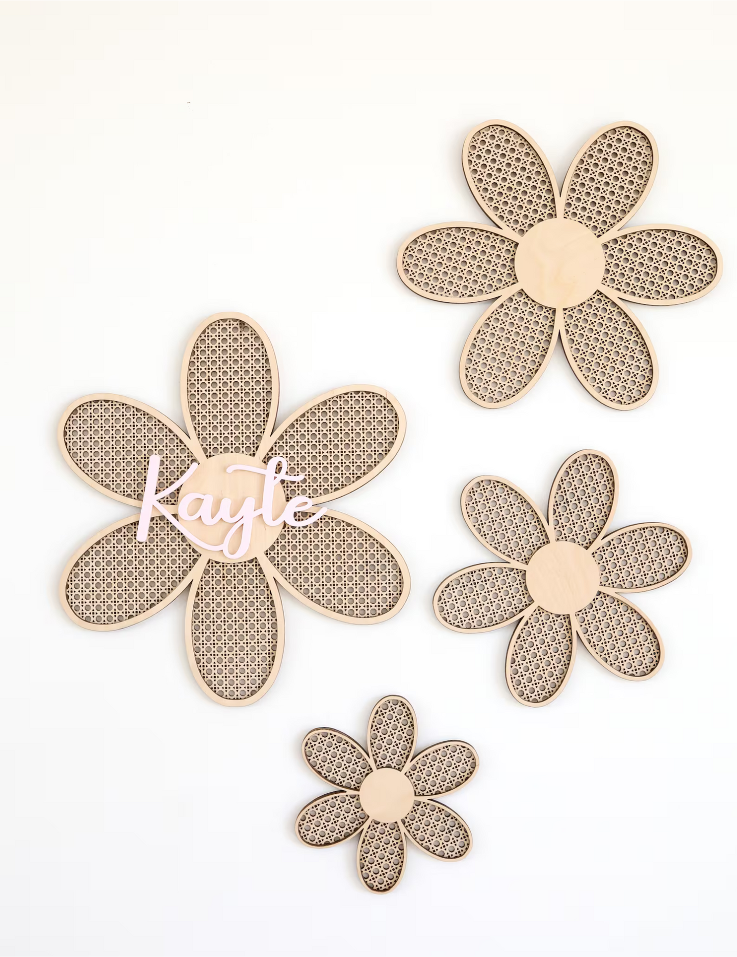 Laser Cut File | Rattan Daisy| Boho Daisys | Rattan Flower| Rattan SVG | Cane SVG | Flower Nursery | Girl Room | Daisy Decor | Daisy SVG