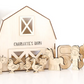 Laser Cut File | Super Cute Wood Toy Barn with Barn Yard Animals and Figures | Customized Barn SVG | Farm Yard | Spring Easter Child Gift