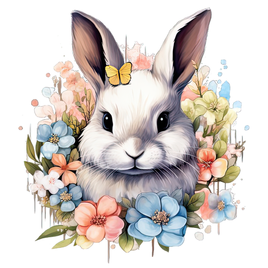 Charming Easter Bunny Sublimation Design - Perfect for Seasonal DIY Projects