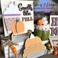 Pumpkin Spice Tiered Tray Shelf Sitters