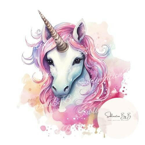 Elegance Unleashed: Fairy Princess Unicorn Sublimation Design