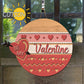 Valentines door hanger SVG Valentine welcome sign Be My Valentine svg Heart svg Glowforge SVG Laser cut file