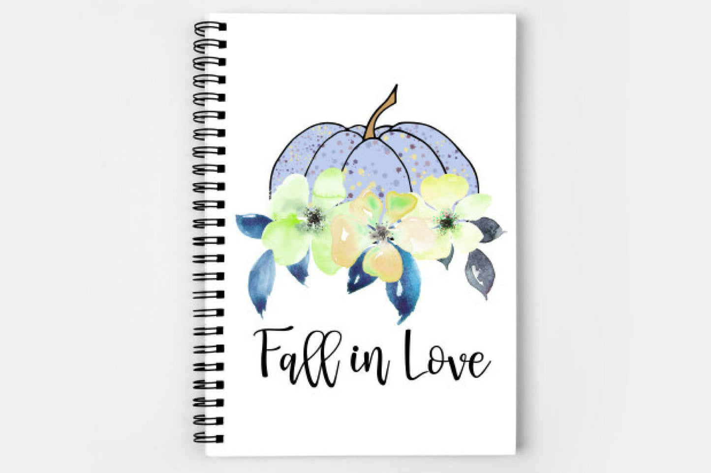 Sublimation Fall in Love design with floral pumpkin