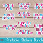 Business and Packaging Stickers Bundle 10 Designs