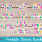 Business and Packaging Stickers Bundle 10 Designs