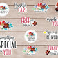 Business and Packaging Stickers Bundle - Red Flowers