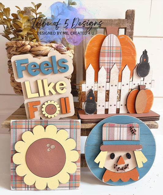 Fall Tiered Tray Shelf Sitters