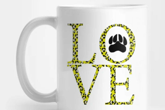 Sublimation for Dog Lover in Yellow Cheetah Pattern