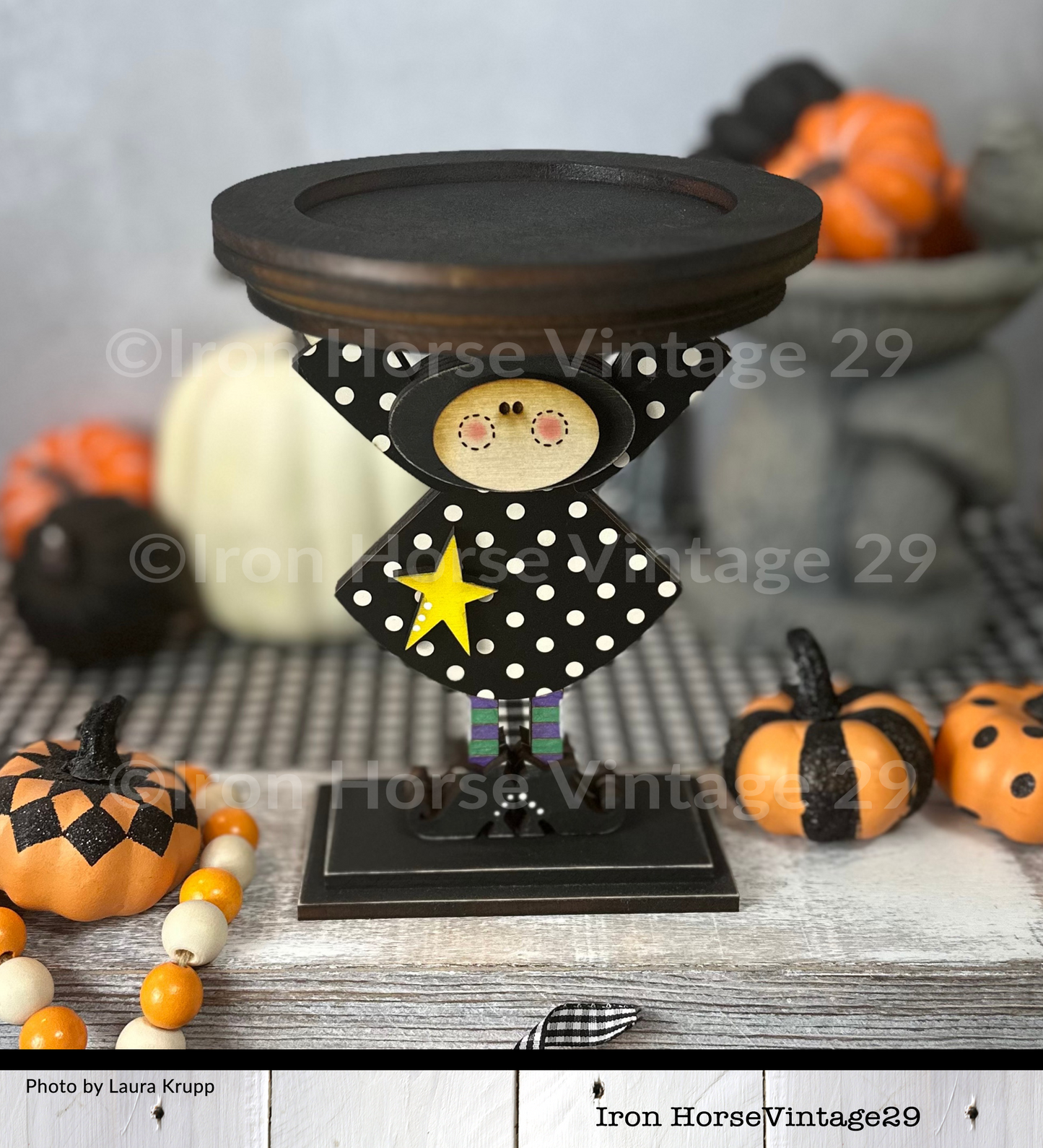 Witch Candle Holder, Cute Halloween Witch, Halloween Decoration, Home Decor, Farmhouse Style, Laser Ready SVG File, Digital Download