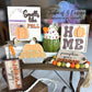 Pumpkin Spice Tiered Tray Shelf Sitters