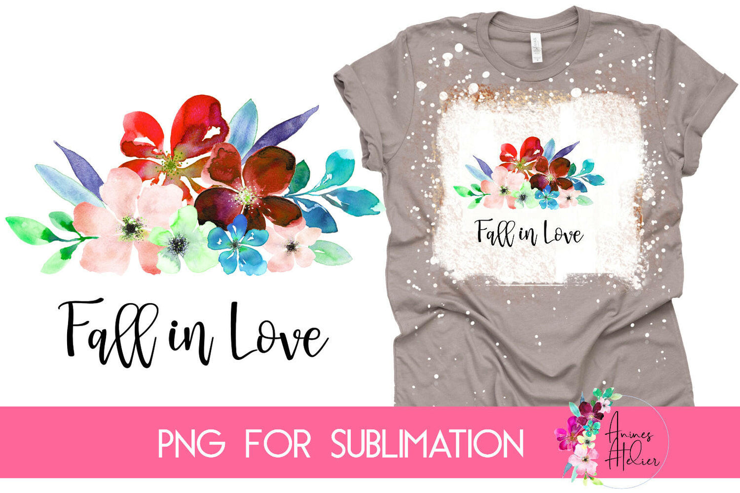 Sublimation design Fall in Love