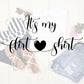 It's My Flirt Shirt Sublimation Design